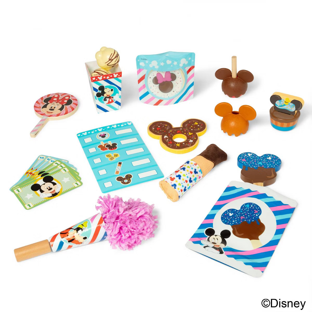 Melissa & Doug Disney Snacks & Popcorn Wooden Play Food Set – 24 Pieces | Mickey Mouse, Minnie,... | Target
