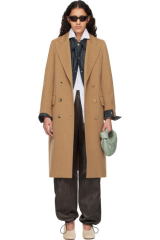 Tan Elmi Coat | SSENSE