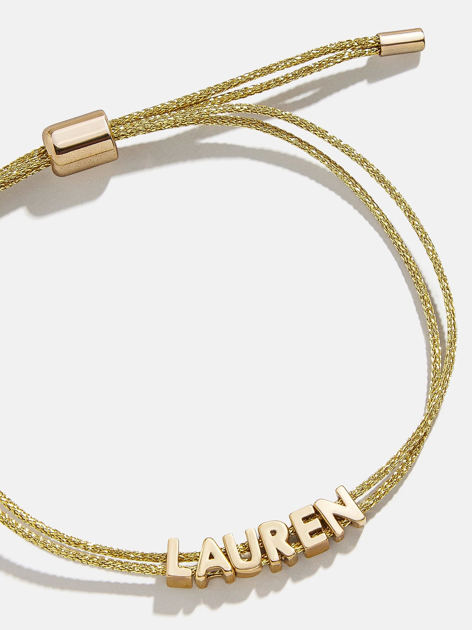 Custom Cord Bracelet - Gold | BaubleBar (US)