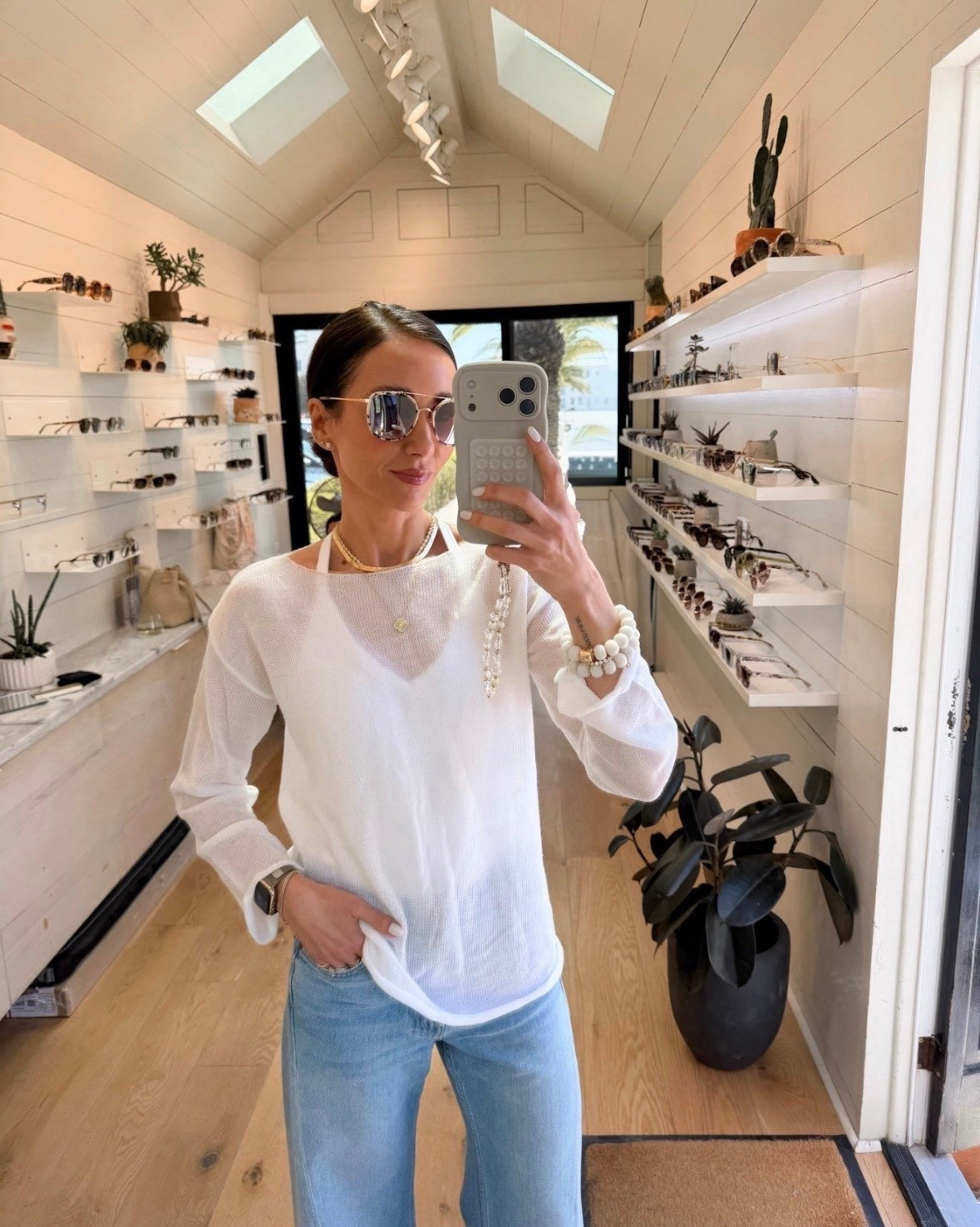 This lightweight sweater is one of those pieces that makes any outfit feel effortless but elevated. Easy with denim now and perfect for layering into summer nights.

spring outfit, lightweight sweater, casual chic, everyday outfit, denim outfit, elevated basics, annabrstyle