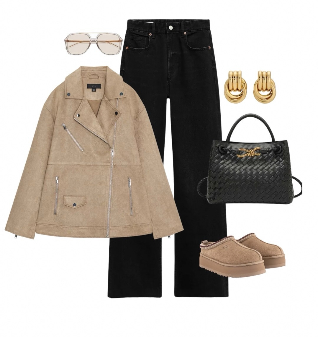Styling both colours of the £59.99 @zara jackets 🧸🤎🍂 
 #zarajacket #autumnal #suedejacket #suede #zarafinds #zaraootd #casualootd #autumnoutfit

#LTKuk #LTKautumn #LTKmidsize