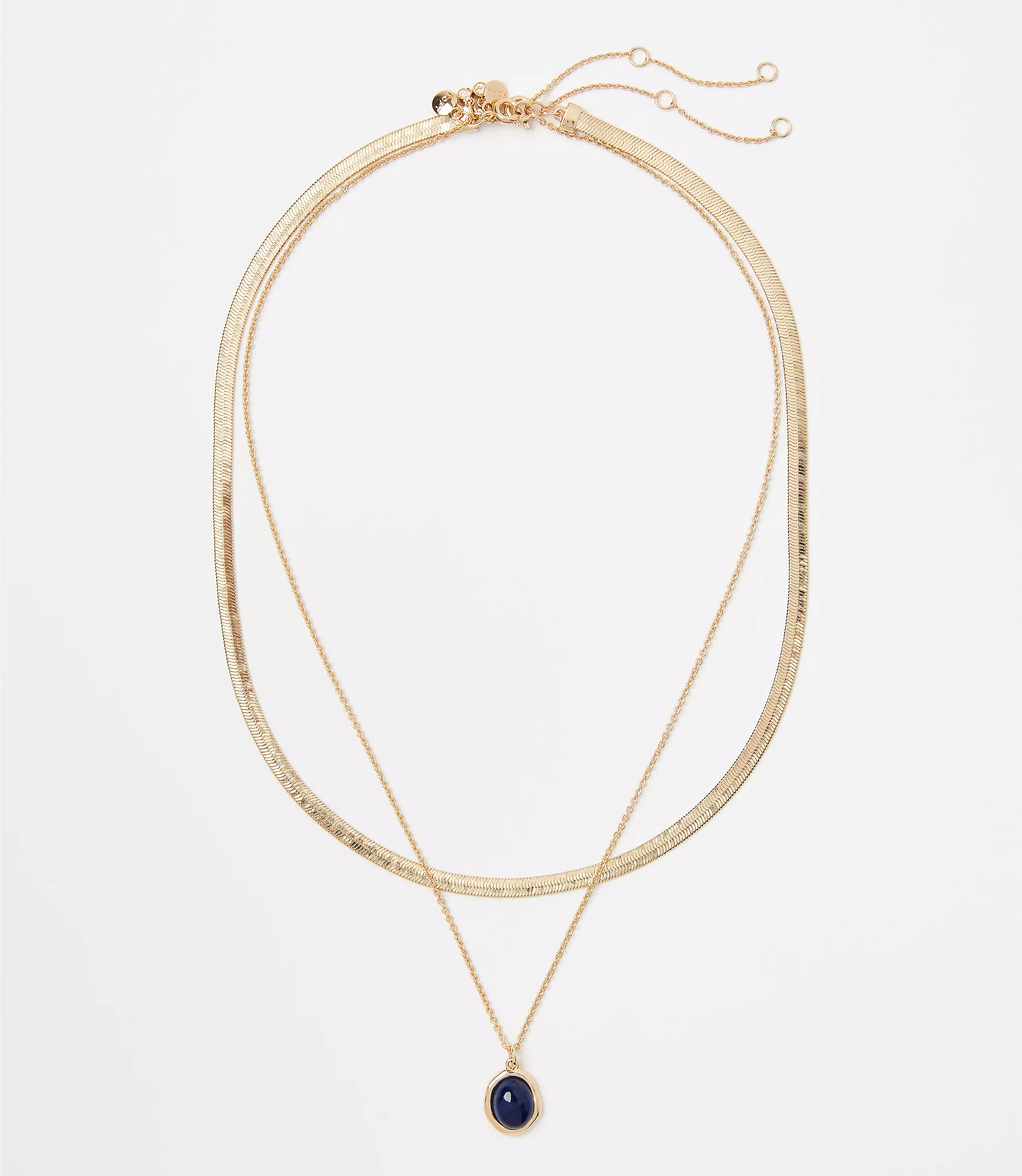 Layered Gem Necklace Set | LOFT