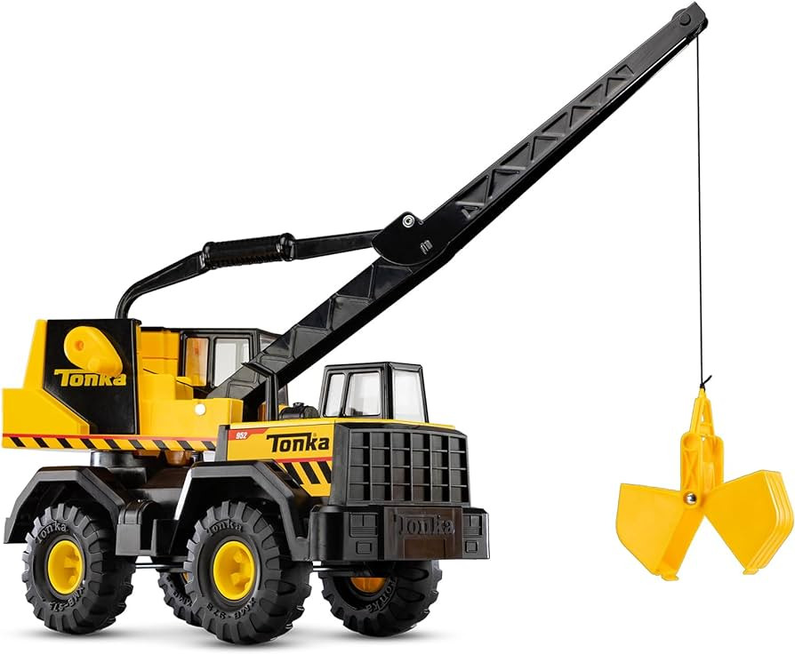 Tonka Steel Classics, Mighty Crane - Made With Steel and Sturdy Plastic, Big Construction Truck, ... | Amazon (US)