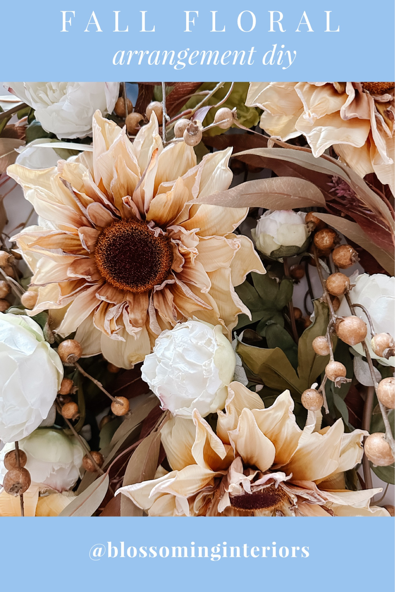 The fall floral arrangements vase, peonies and eucalyptus stems are linked for more dm me on IG. 

#LTKHome