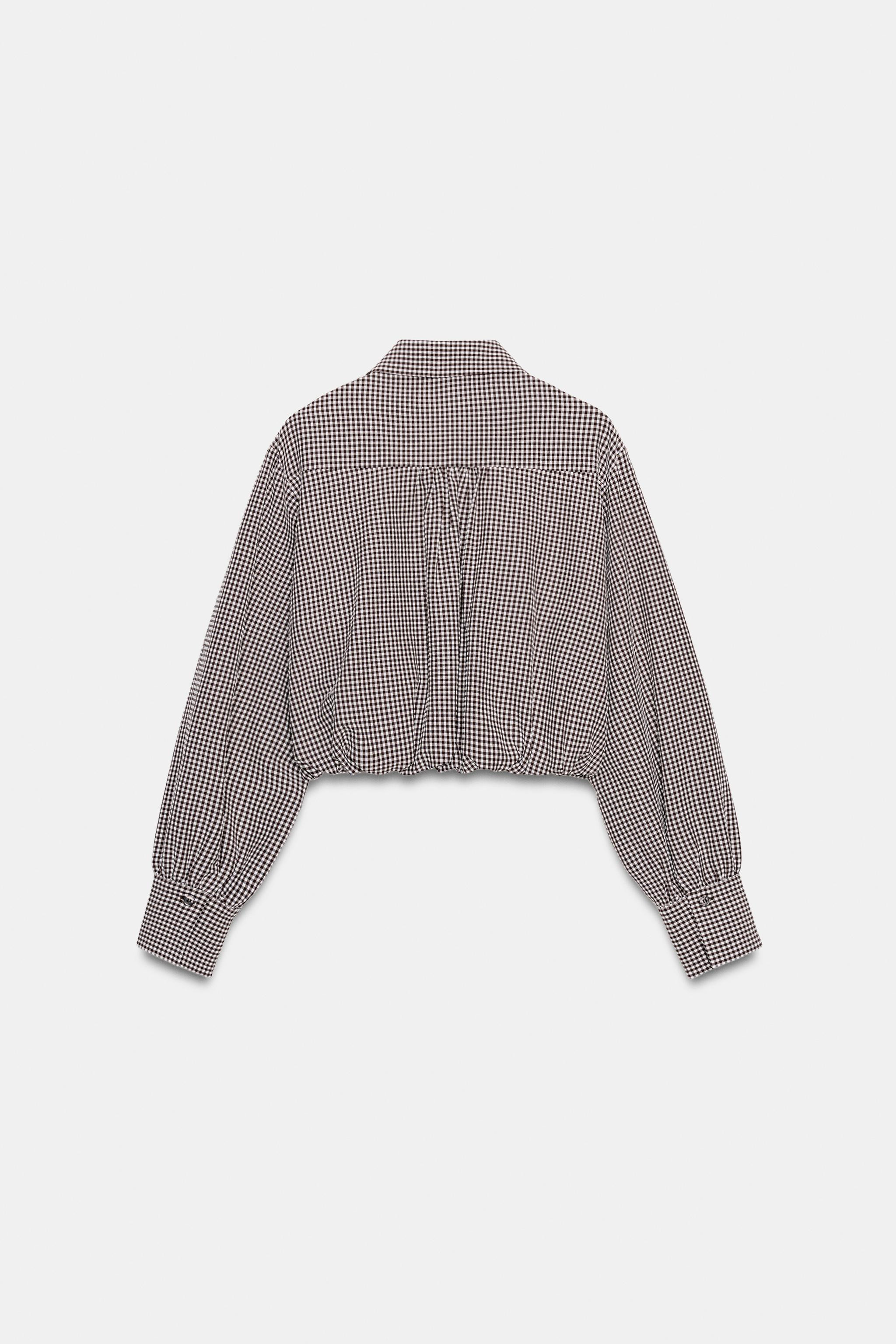 CHEMISE BALLON \u00c0 CARREAUX VICHY | Zara FR