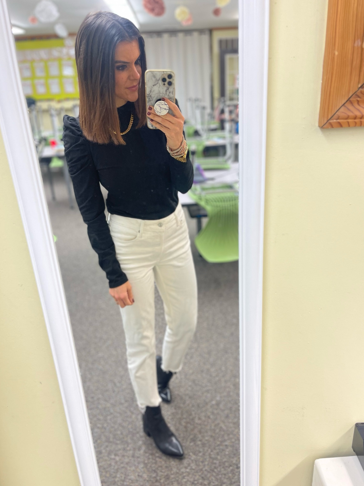 Today’s classroom #ootd

Amazon shirt- size small
Walmart jeans- Tts, i chopped a few inches off the bottom
Amazon boots- size up half size 

#LTKunder100 #LTKstyletip #LTKunder50