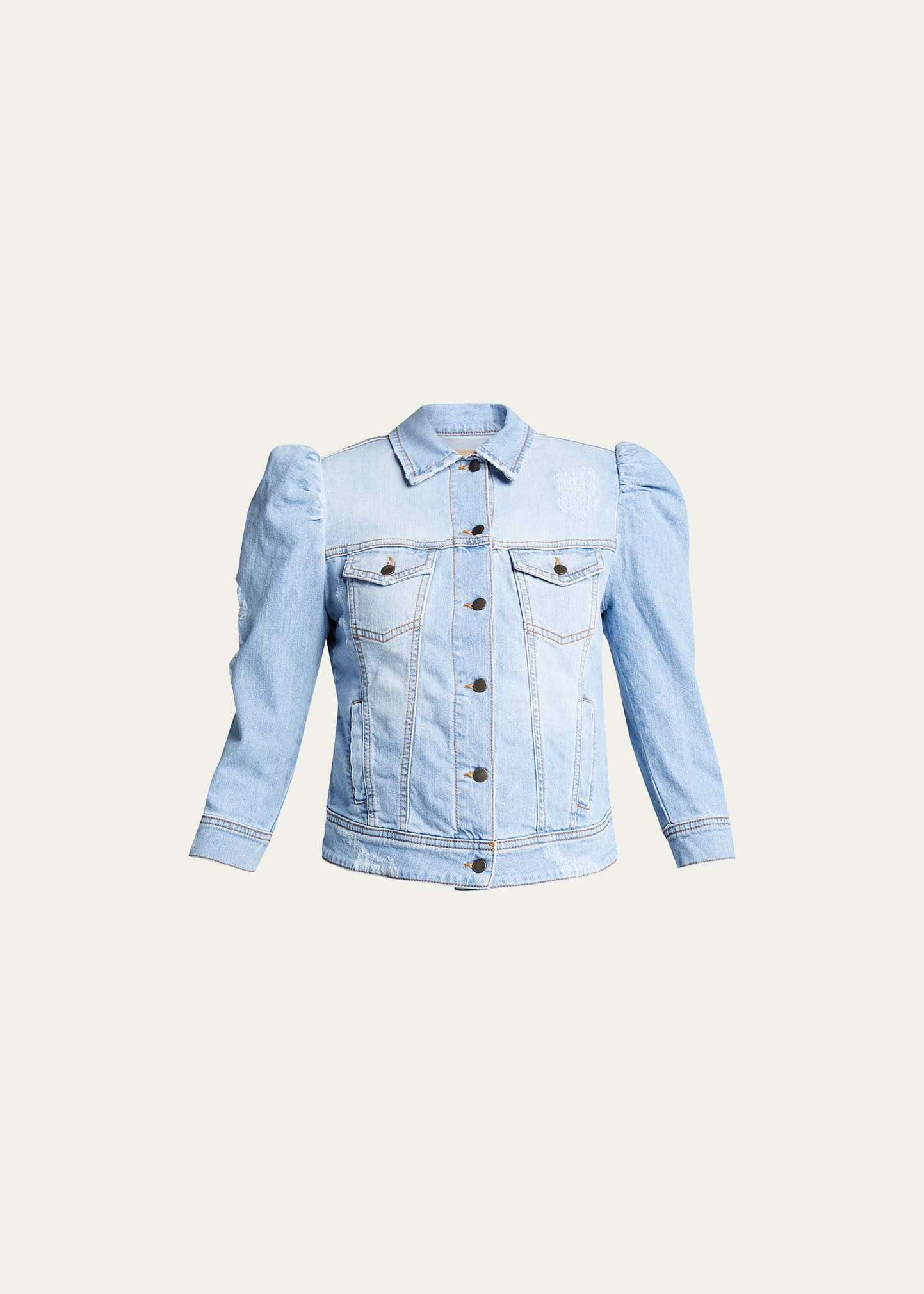 Ada Puff-Sleeve Denim Jacket | Bergdorf Goodman
