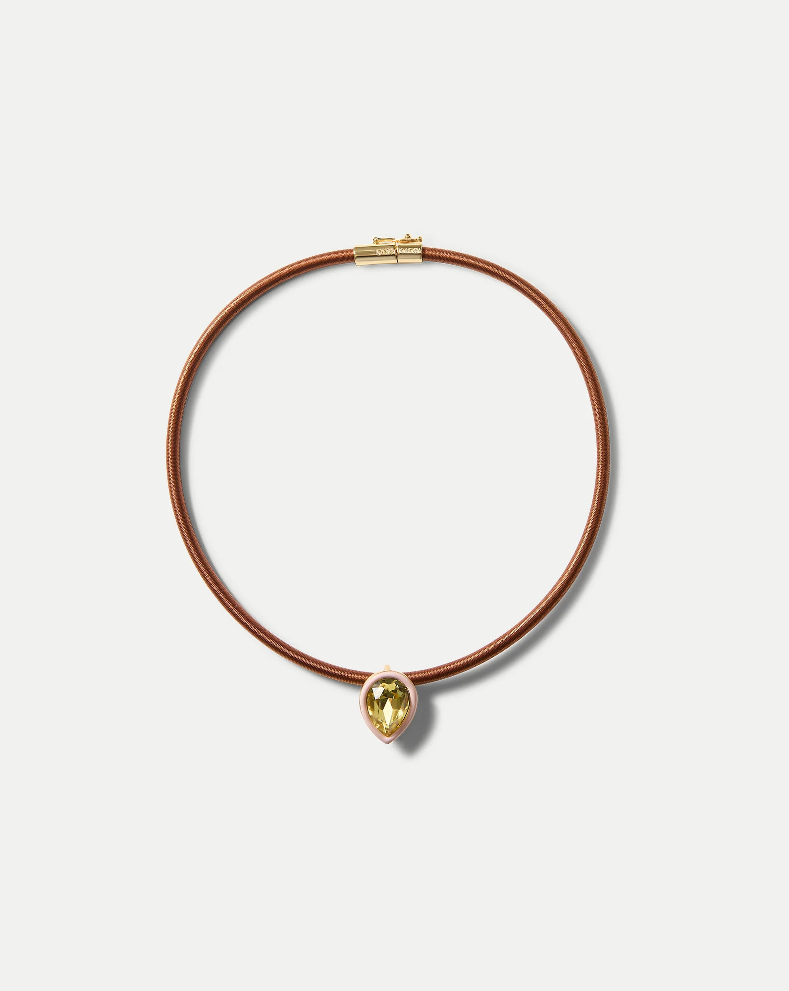 Veronica Beard Brown Cord Pendant Necklace Brown | Veronica Beard