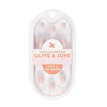 Olive & June Instant Mani Minimalist Short Squoval Press-on Nails, Cdj Syrup Gradient, 42 Pieces | Walmart (US)