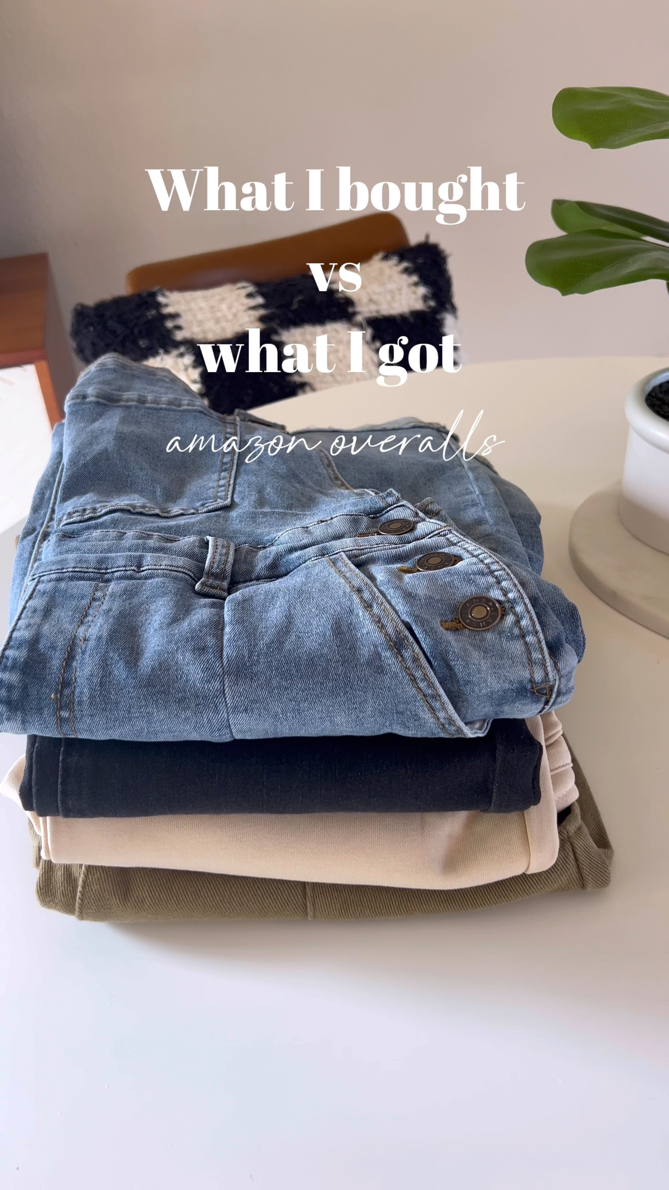What I bought vs what I got🍂 Amazon overalls! I love a great pair of overalls year round, but especially in the fall!
.
.
.
Amazon fashion / amazon finds / overalls / fall style / what I bought vs what I got on Amazon / amazon style



#LTKstyletip