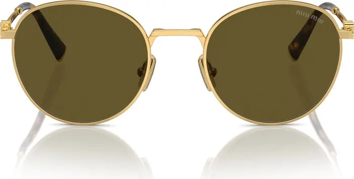 Miu Miu 50mm Round Sunglasses | Nordstrom | Nordstrom