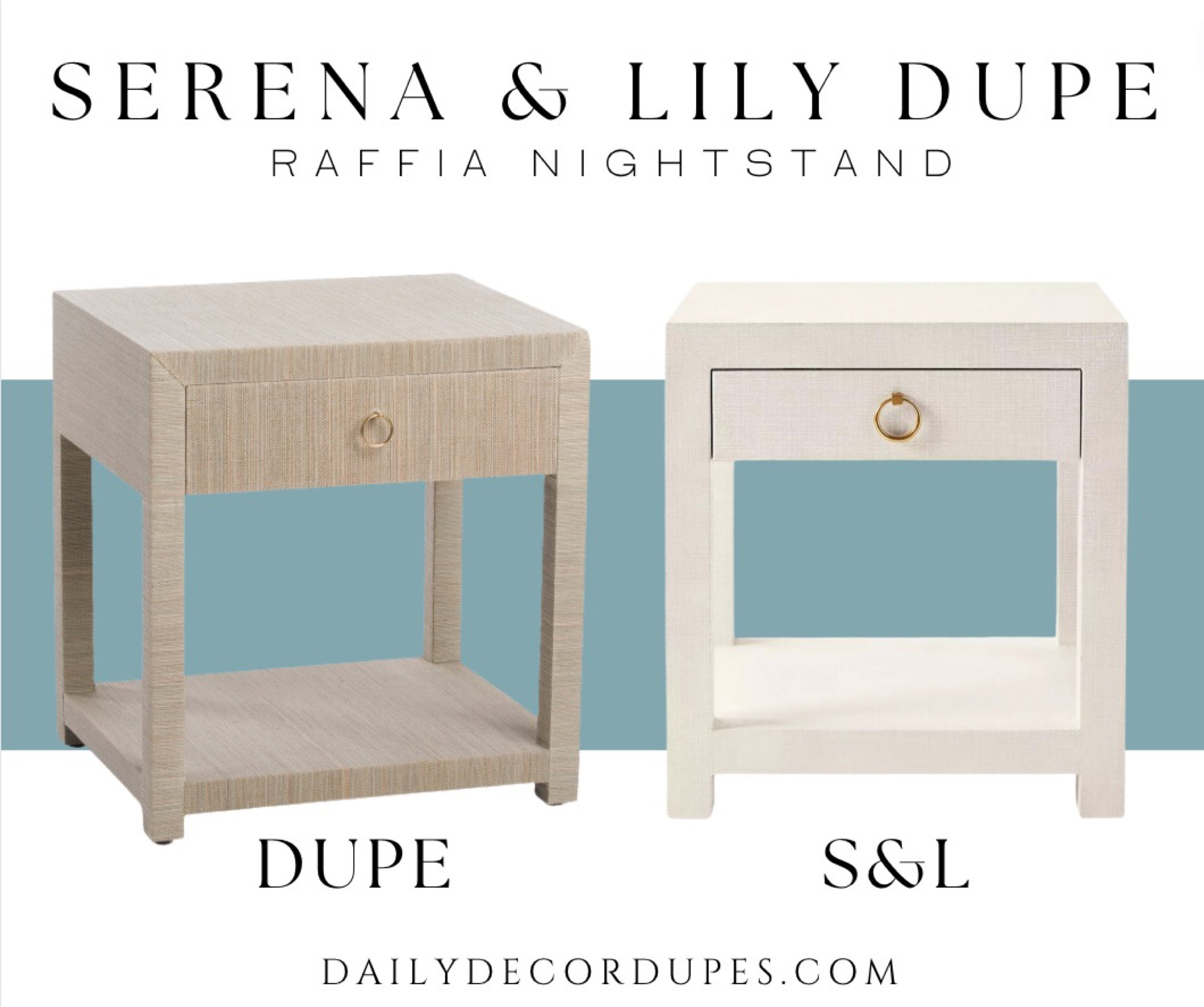 BACK IN STOCK! Dupe!! Serena & Lily Driftway 1 drawer night stand in natural color with free shipping. Blake nightstand dupe 3 drawer nightstand dupe Serena and Lilly raffia natural color driftaway night stand dupes round gold drawer pulls large oversized nightstand Dupe dupes more affordable option find replica copy cat similar look for less budget friendly affordable cheap cheaper beautiful pretty

#LTKsalealert #LTKhome