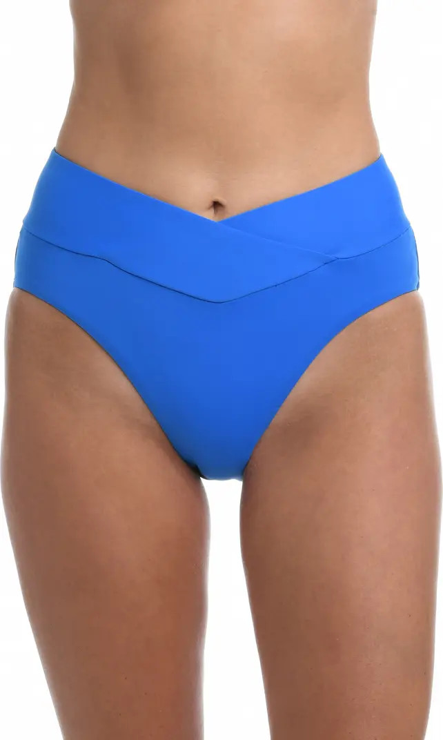 La Blnca Island Goddess Crossover High Waist Bikini Bottoms | Nordstrom