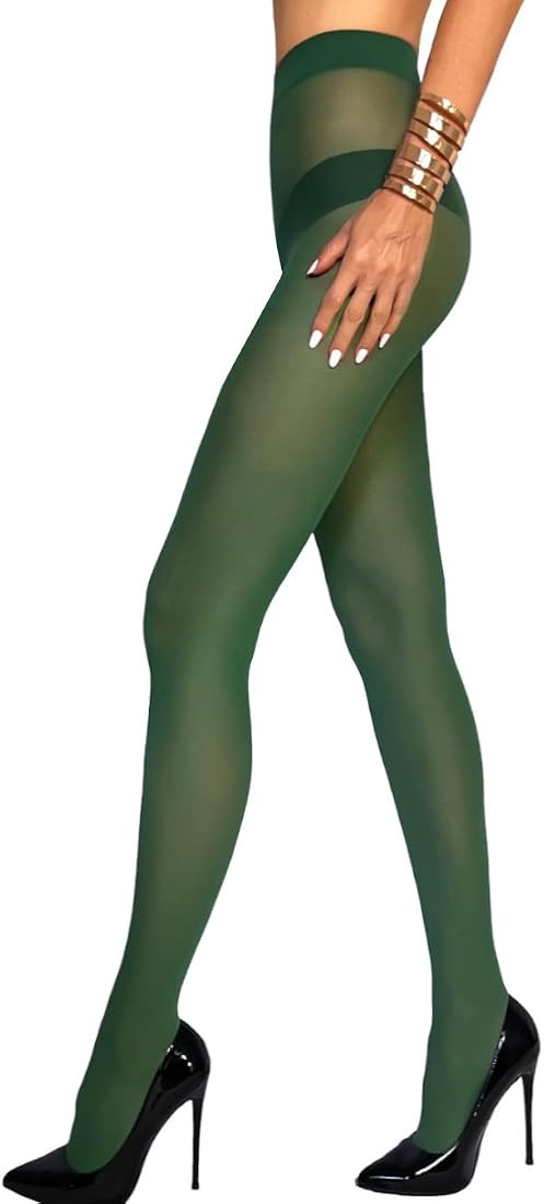 Charm and Attitude Tights for Women | Semi Opaque Pantyhose | Colored Stockings Nylons 40D | Amazon (US)