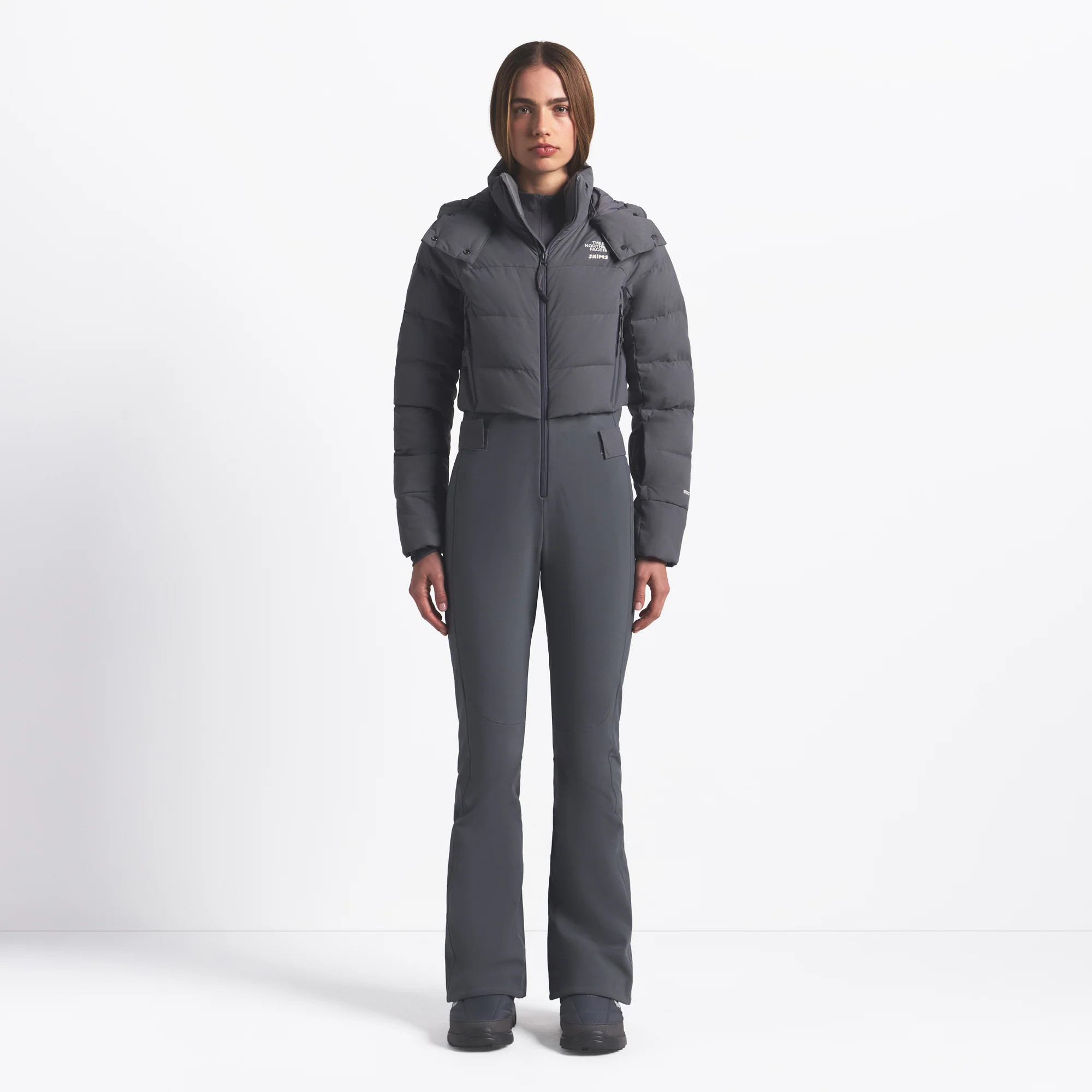 SKIMS Off The Clock One Piece (Bodysuit) | Grey | XL | The North Face X SKIMS | SKIMS (US)