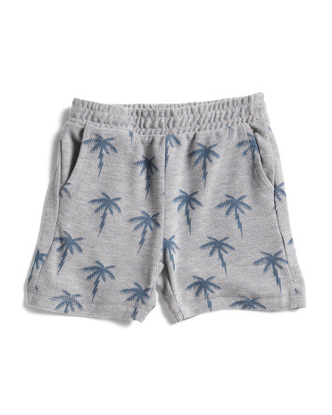 Boys Palm Tree Cozy Knit Beach Shorts | TJ Maxx