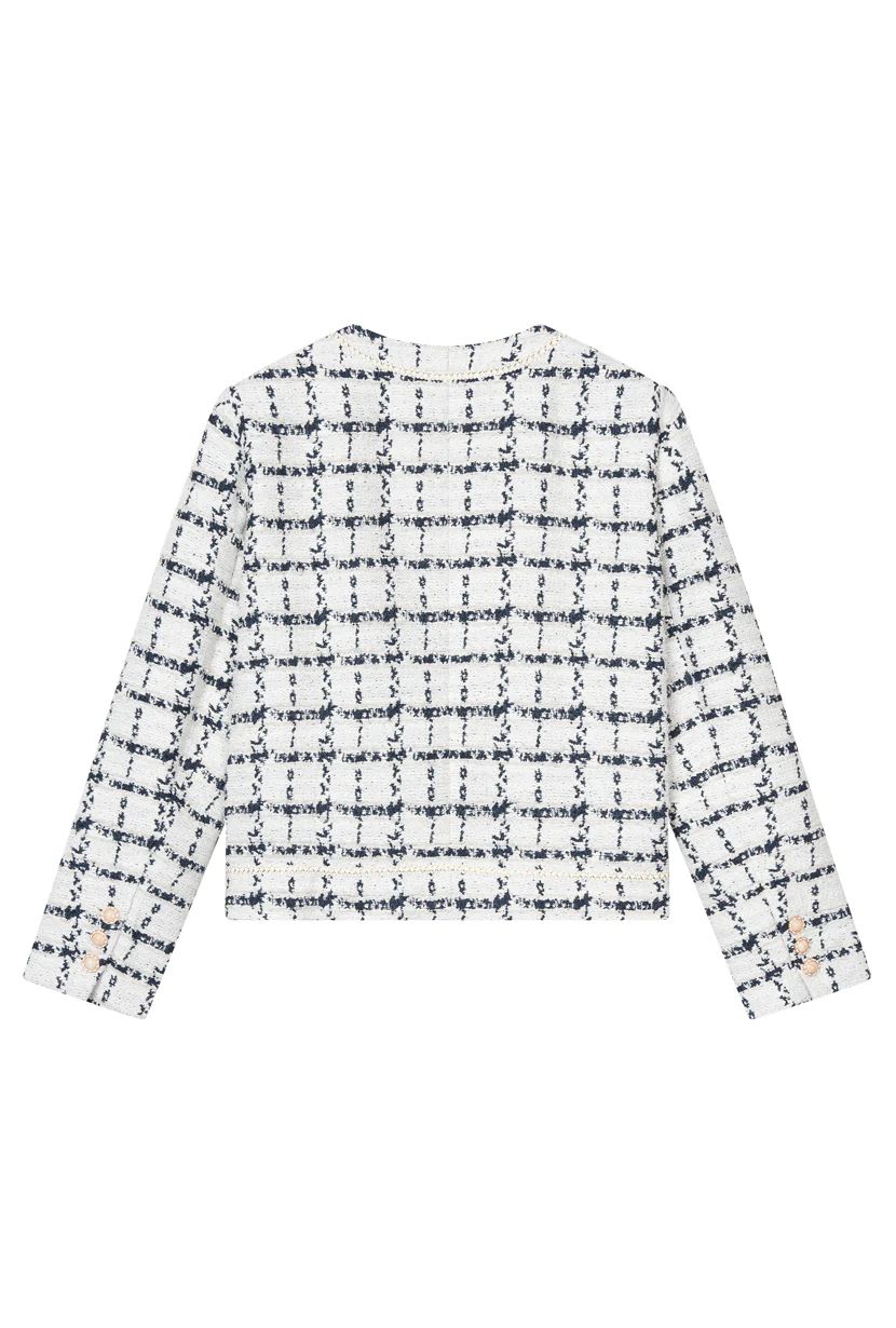 Kennedy Tweed Jacket - Checkered | Petite Studio NYC