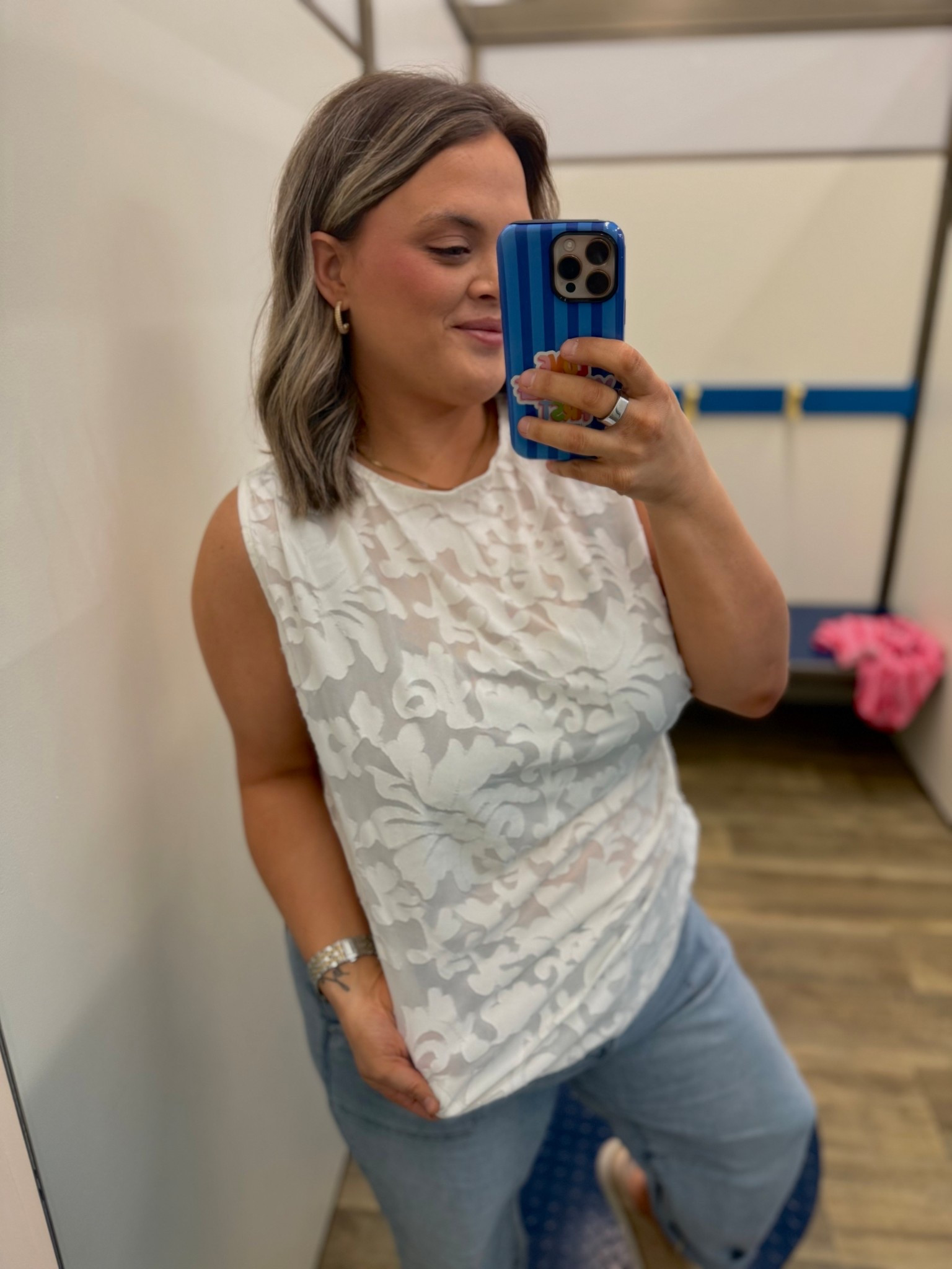 Old Navy has the prettiest elevated basics 🤍 This white textured sleeveless top is so flattering and instantly dresses up denim. Perfect for date night, work, or everyday mom life. #LTKStyle #LTKFinds #OldNavyStyle #OldNavyFinds #WhiteTop #WardrobeStaple #MomStyle #CasualChic #EverydayOutfit #AffordableFashion

#LTKU #LTKMidsize #LTKootd