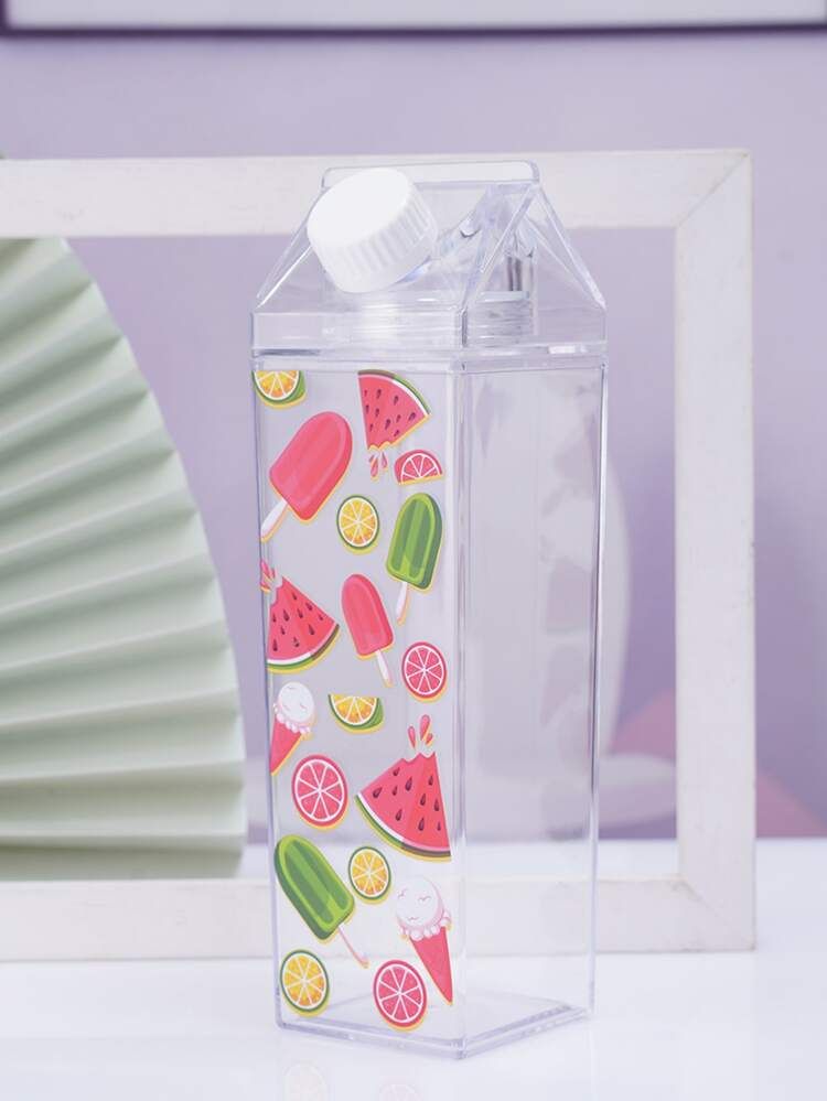 Fruit Print Plastic Water Bottle | SHEIN