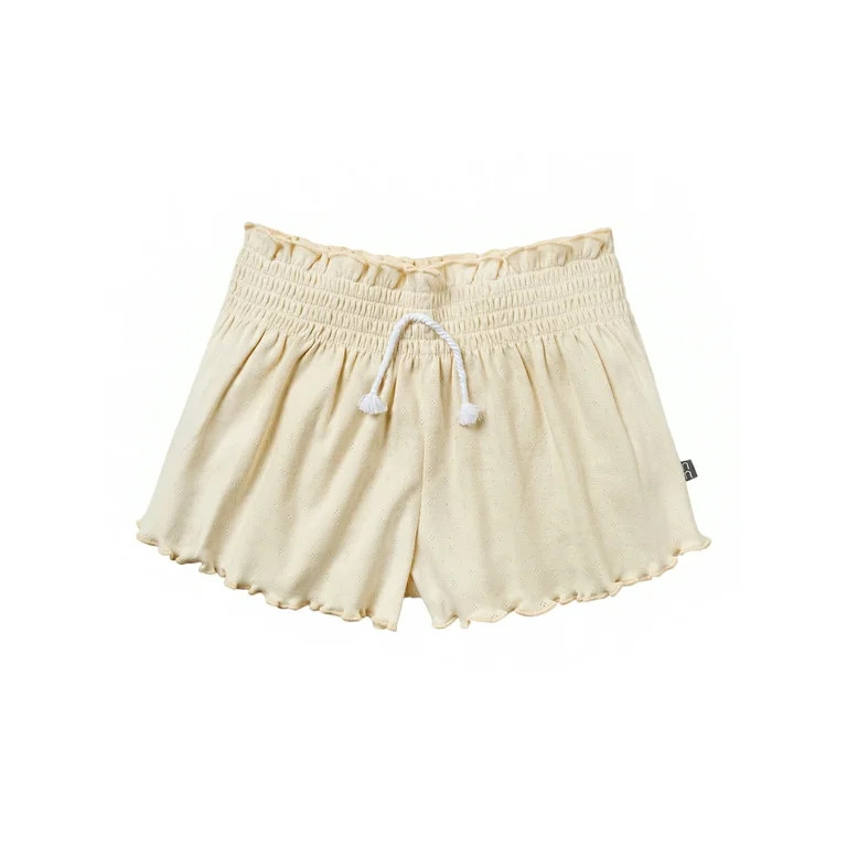 Modern Moments by Gerber Toddler Girl Organic Smocked Wide Leg Short, Sizes 12M-5T | Walmart (US)