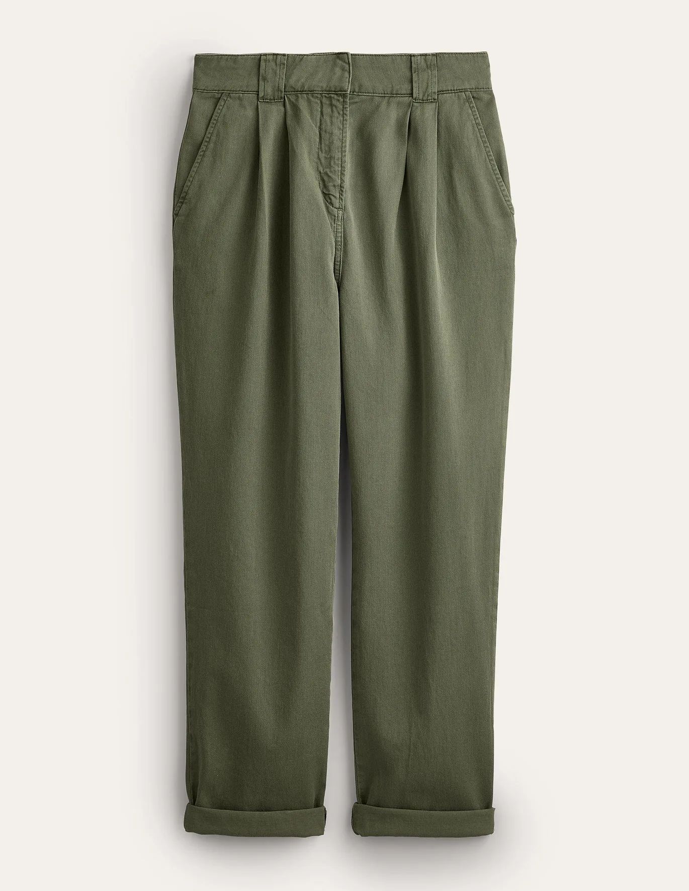 Washed Cotton Casual Trousers | Boden (UK & IE)