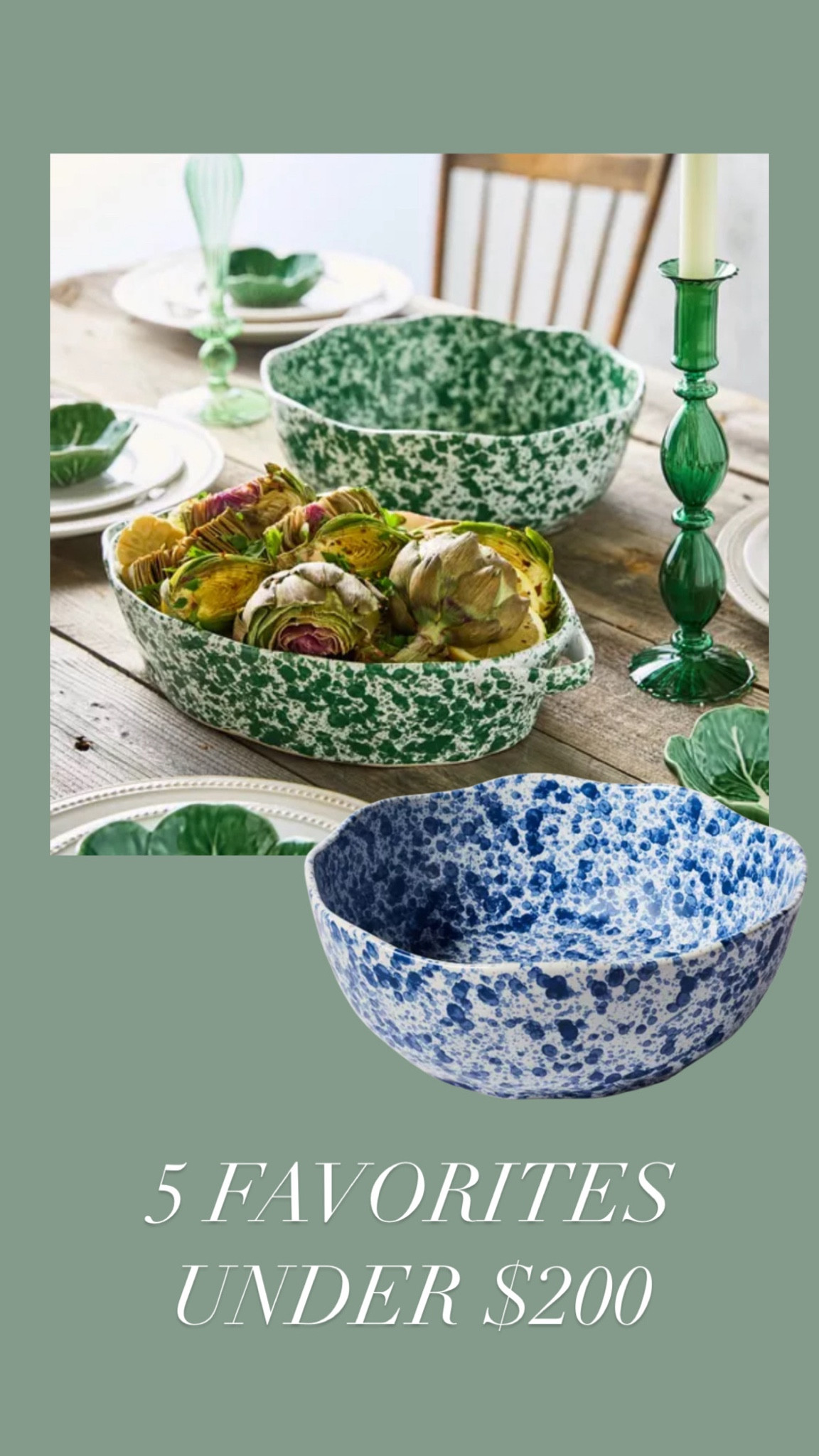 5 favorites under $200✨splatter bowls, sweaters, green cardigan, a coffee table book, carpool style 

#LTKWorkwear #LTKFindsUnder100 #LTKHome