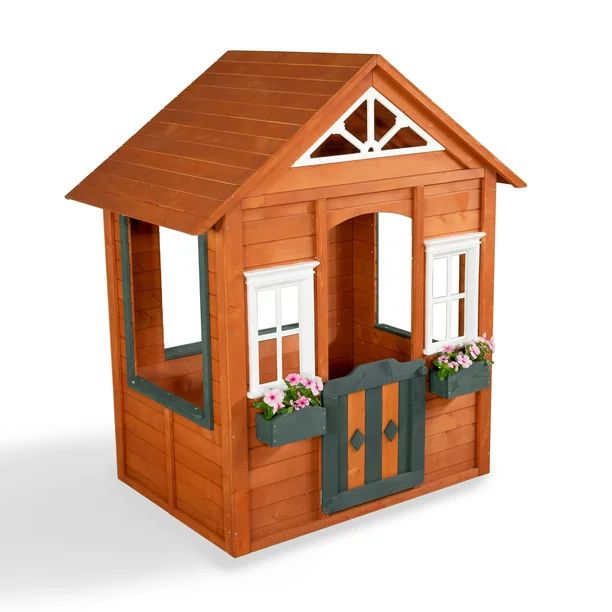 Sportspower Woodbridge Wooden Playhouse, Red | Walmart (US)