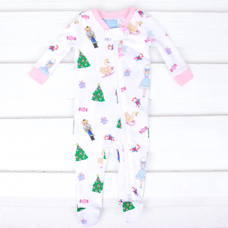 Nutcracker Print Zip Sleeper | Classic Whimsy