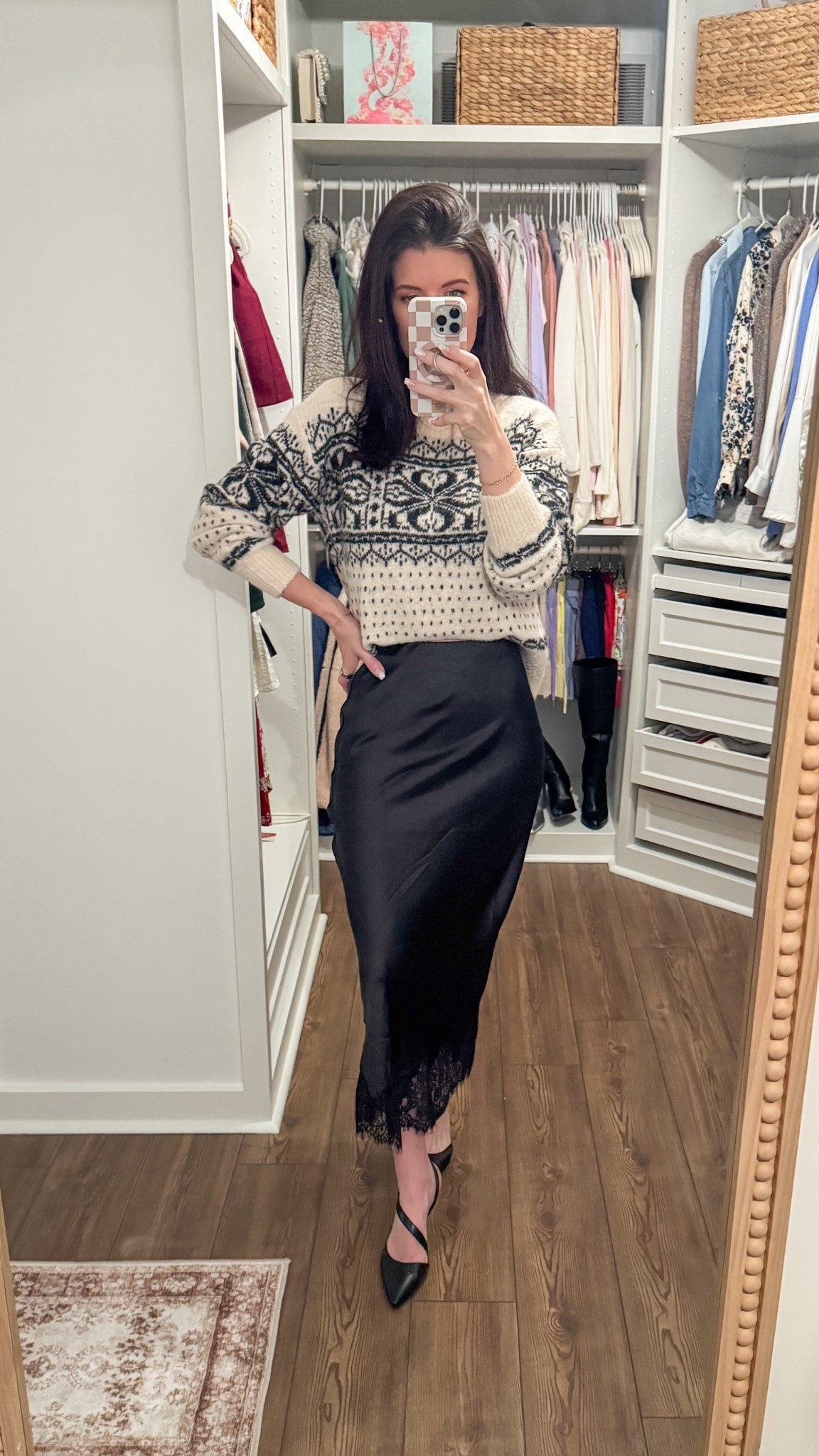 Office OOTD 🖤 

5’7 | 130
Sweater: XS
Skirt is Altar’d State XS

#LTKHoliday #LTKootd #LTKWorkwear