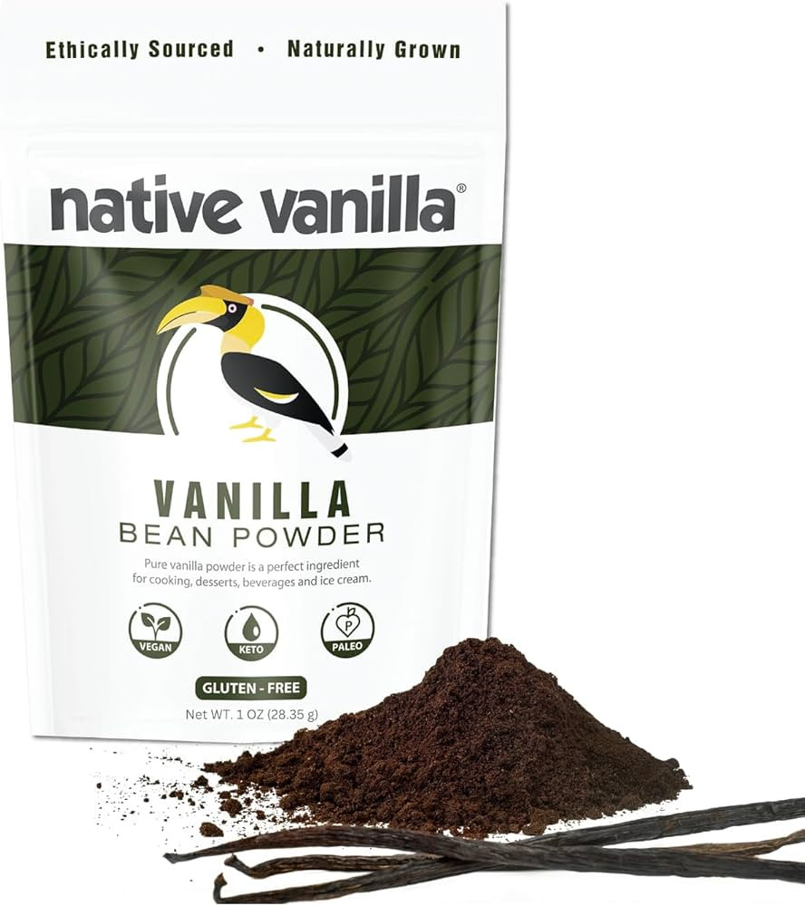 Vanilla Bean Powder - 1 oz - Premium 100% Pure Ground Tahitian Vanilla Bean Powder - For Cooking,... | Amazon (US)