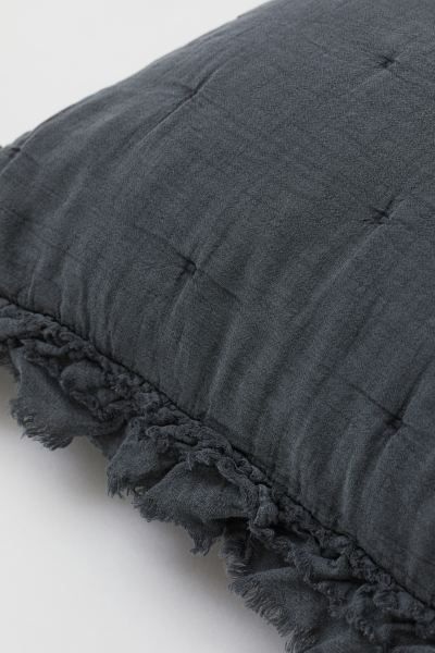 Ruffle-trimmed Cushion Cover | H&M (US + CA)
