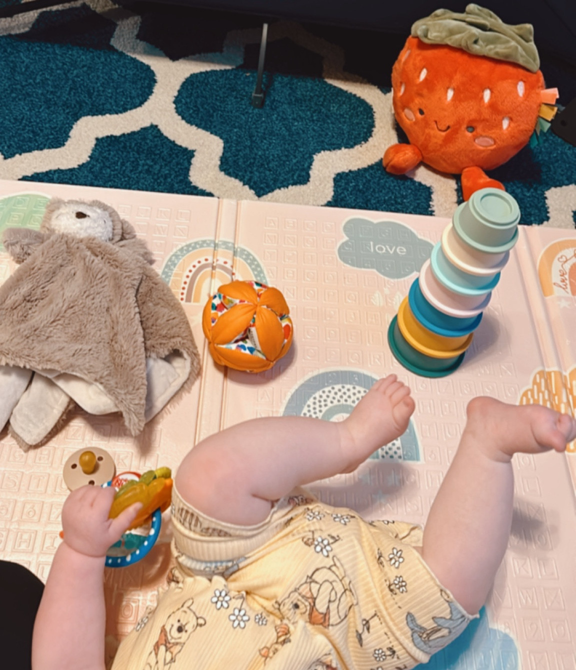 Tuesday nights on the play mat are my new favorite! We’re not crawling yet, but we’re on our way.

#LTKBaby #LTKFamily #LTKFindsUnder50