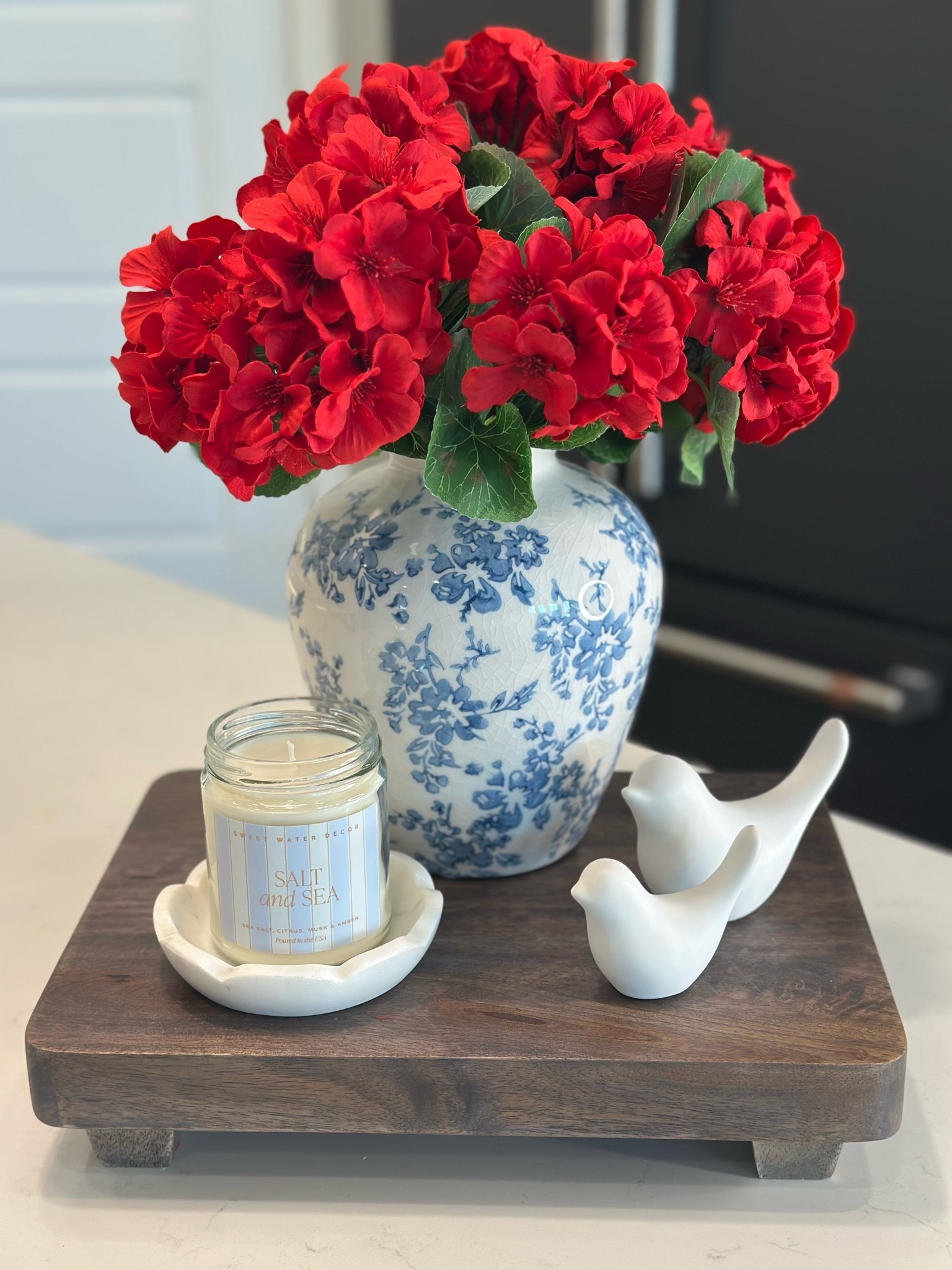 Summer patriotic tray styling!