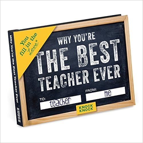 Amazon.com: Knock Knock Why You're the Best Teacher Ever Fill in the Love Book Fill-in-the-Blank ... | Amazon (US)