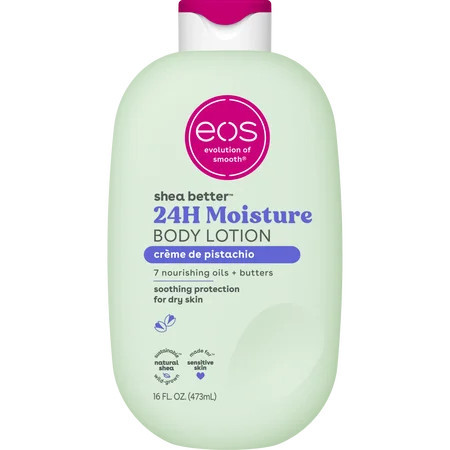 eos Shea Better Body Lotion- Creme de Pistachio, Soothes Dry Skin, 16 fl oz | Walmart (US)