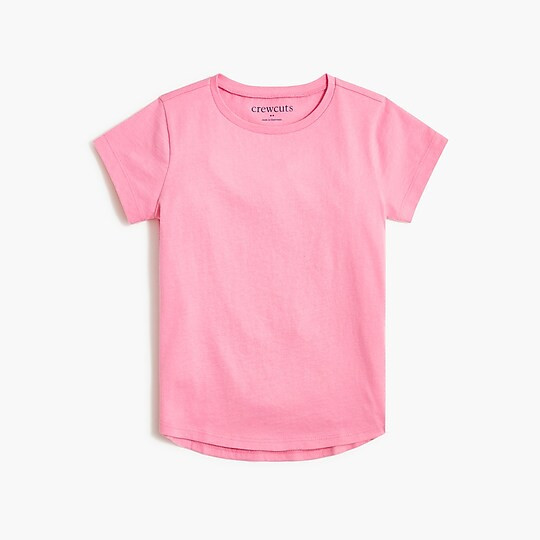 Girls' tee with shirttail hemItem BE646 | J.Crew Factory