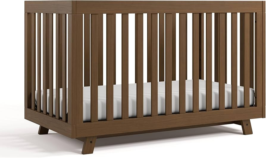 Storkcraft Beckett 3-in-1 Convertible Crib (Hazelnut) – GREENGUARD Gold Certified, Fits Standar... | Amazon (US)