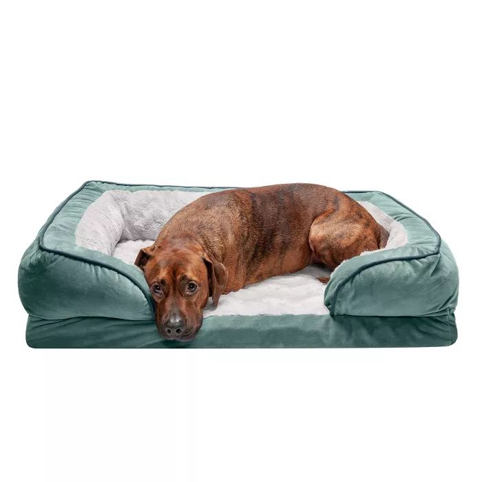FurHaven Velvet Waves Perfect Comfort Memory Foam Sofa Dog Bed | Target