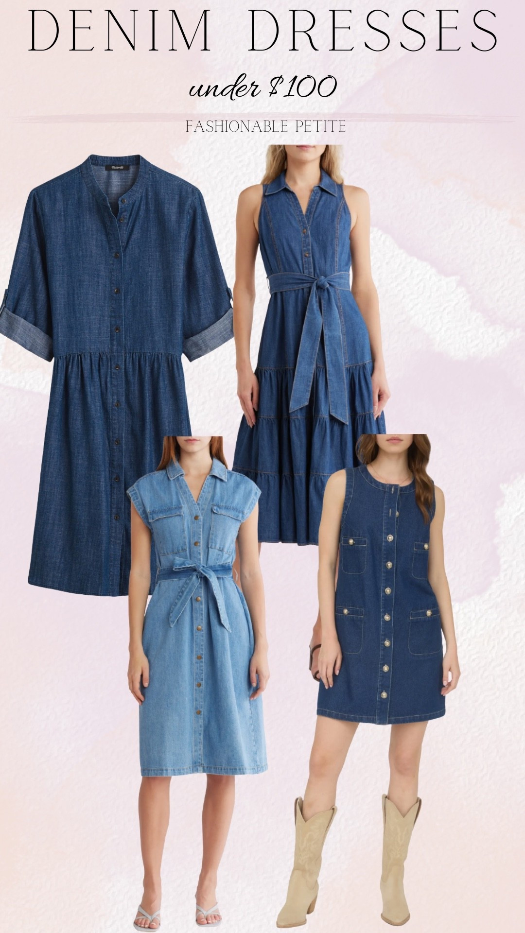 Denim dresses under $100! Options for fall or options for a teacher dress for back to school.

Denim dress, jean dress, fall dresses, teacher dress 

#LTKFindsUnder100 #LTKSaleAlert