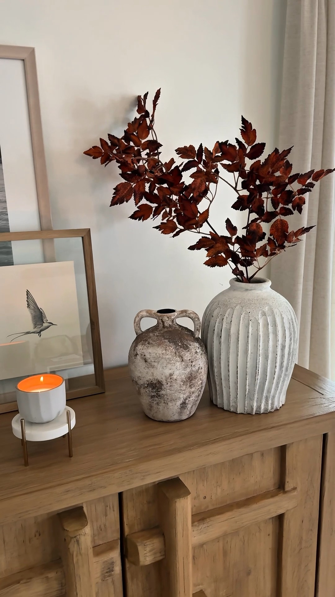 This faux leaf stem for Fall is so minimal and beautiful!

#LTKSeasonal #LTKOver40 #LTKHome