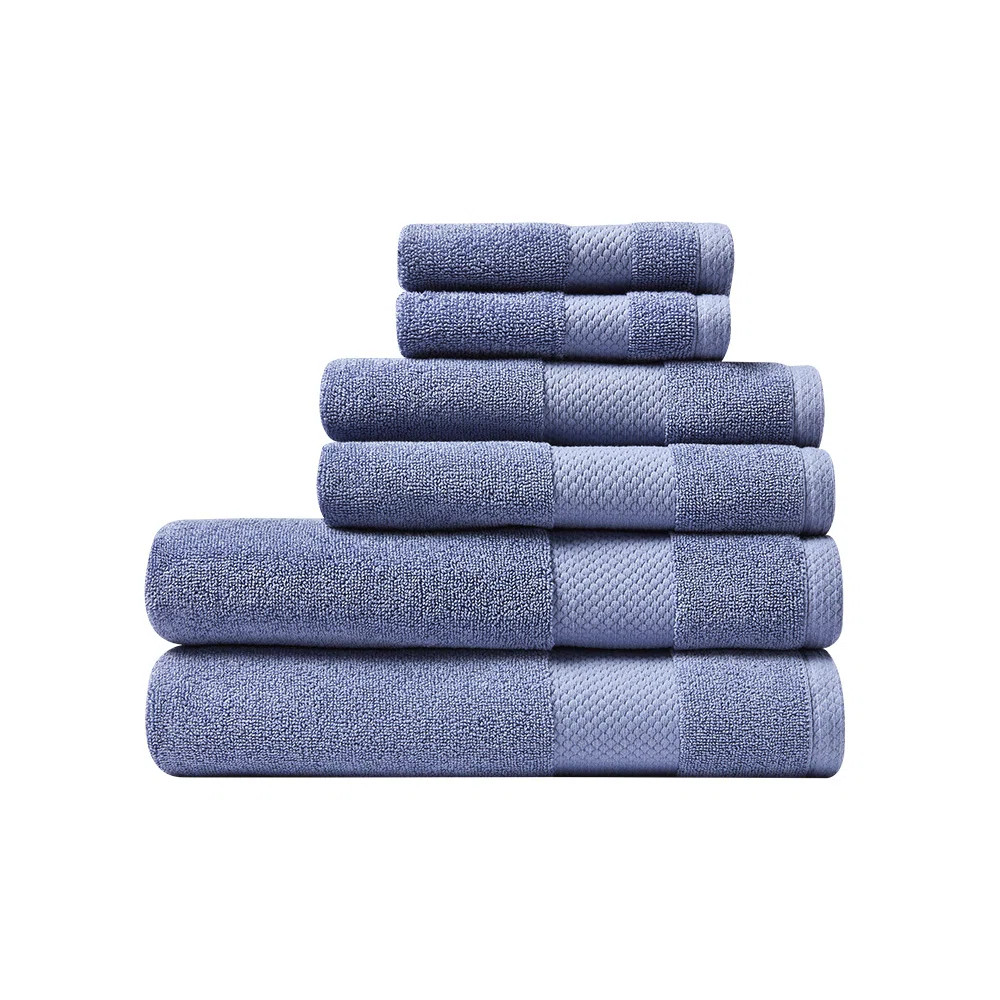 Lacoste Heritage 6-Piece Supima Cotton Towel Set \u2013 Ultra-Soft, Highly Absorbent, Quick-Dry L... | Wayfair North America