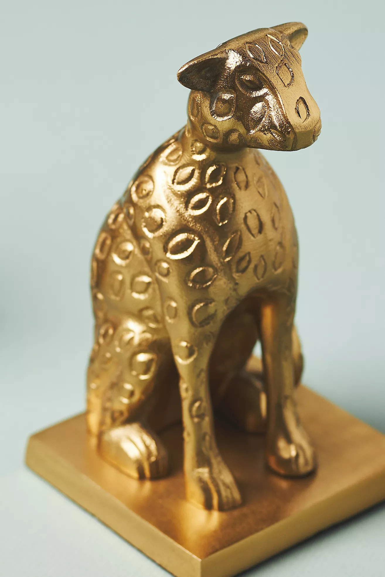 Gold Cheetah Metal Bookends | Anthropologie (US)