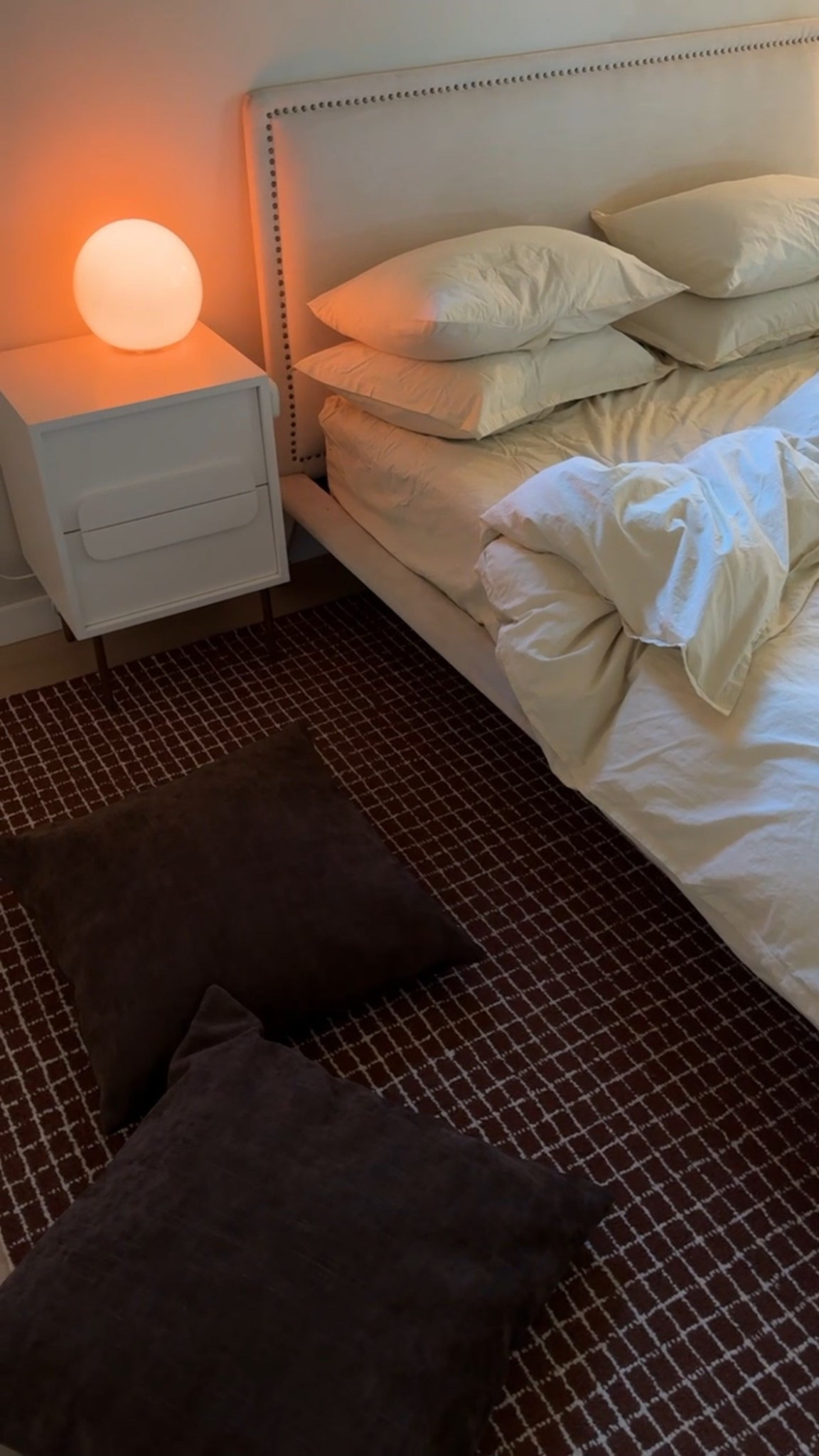 Cozy bedroom refresh. Loving this rug, pillow, and butter duvet combo 

#LTKHome