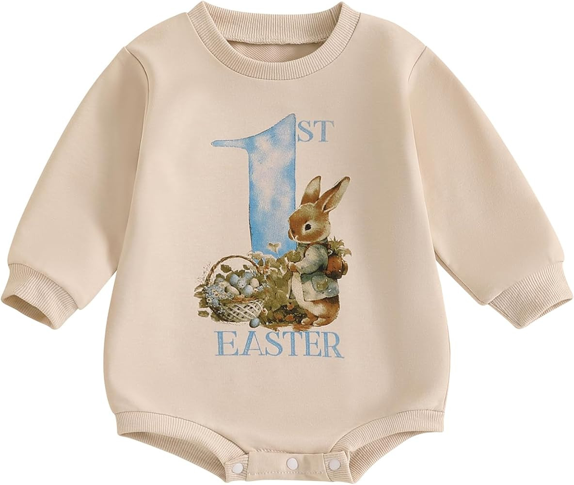 BemeyourBBs Newborn Baby Boy Girl Fall Winter Clothes Long Sleeve Bubble Sweatshirt Romper Cute I... | Amazon (US)