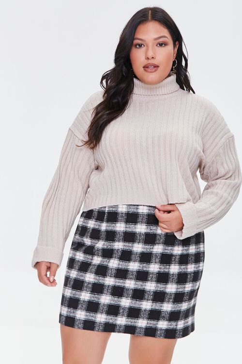 Plus Size Plaid Mini Skirt | Forever 21 (US)