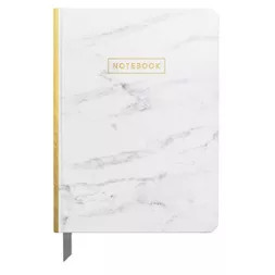 Lined Journal 5"x 7.25" Marble with Gold Foil - DesignWorks Ink | Target