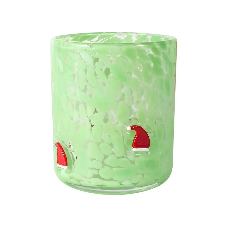 Christmas Polka Dot Glass Cups, 12oz Holiday Tumblers with Santa Snowflake Tree Patterns, for Mil... | Walmart (US)