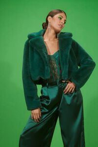 Plush Cropped Coat | Forever 21 (US)