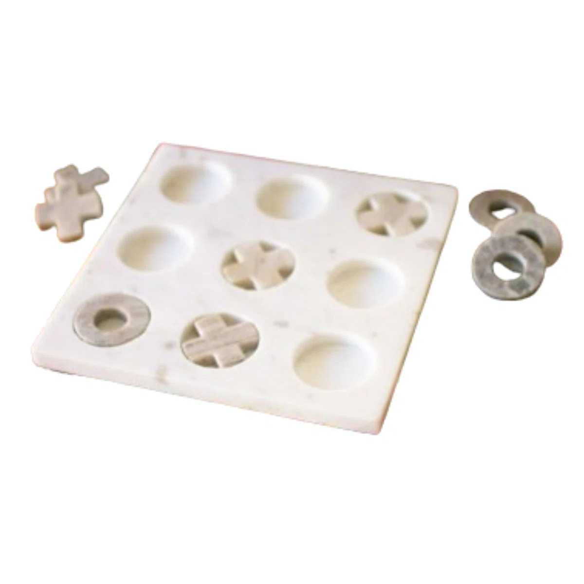 Carley Marble Tic Tac Toe Sculpture | Wayfair North America