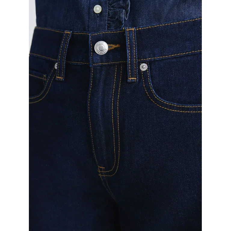 Free Assembly Women's and Women's Plus Barrel Ankle Jeans, 27" Inseam, Sizes 0-26 | Walmart (US)